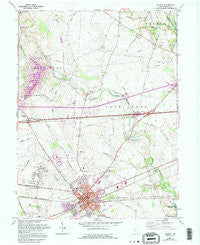 London Ohio Historical topographic map, 1:24000 scale, 7.5 X 7.5 Minute, Year 1961