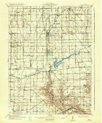 Loramie Ohio Historical topographic map, 1:62500 scale, 15 X 15 Minute, Year 1911