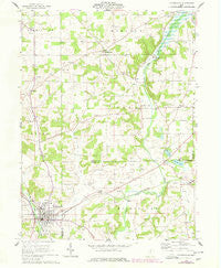 Loudonville Ohio Historical topographic map, 1:24000 scale, 7.5 X 7.5 Minute, Year 1961
