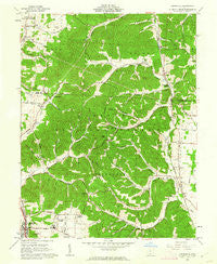 Lucasville Ohio Historical topographic map, 1:24000 scale, 7.5 X 7.5 Minute, Year 1961