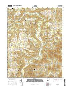 Lynx Ohio Current topographic map, 1:24000 scale, 7.5 X 7.5 Minute, Year 2016