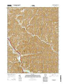 Macksburg Ohio Historical topographic map, 1:24000 scale, 7.5 X 7.5 Minute, Year 2013