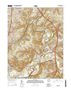 Madeira Ohio Current topographic map, 1:24000 scale, 7.5 X 7.5 Minute, Year 2016