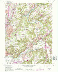 Madeira Ohio Historical topographic map, 1:24000 scale, 7.5 X 7.5 Minute, Year 1961