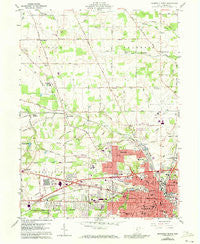 Mansfield North Ohio Historical topographic map, 1:24000 scale, 7.5 X 7.5 Minute, Year 1960