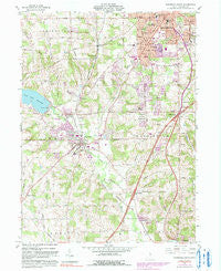 Mansfield South Ohio Historical topographic map, 1:24000 scale, 7.5 X 7.5 Minute, Year 1961