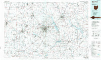 Mansfield Ohio Historical topographic map, 1:100000 scale, 30 X 60 Minute, Year 1986