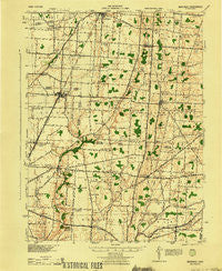 Marengo Ohio Historical topographic map, 1:62500 scale, 15 X 15 Minute, Year 1943