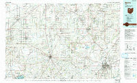 Marion Ohio Historical topographic map, 1:100000 scale, 30 X 60 Minute, Year 1986