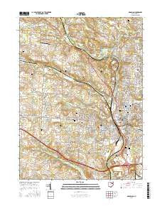 Massillon Ohio Current topographic map, 1:24000 scale, 7.5 X 7.5 Minute, Year 2016