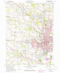 Massillon Ohio Historical topographic map, 1:24000 scale, 7.5 X 7.5 Minute, Year 1961
