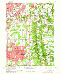 Mayfield Heights Ohio Historical topographic map, 1:24000 scale, 7.5 X 7.5 Minute, Year 1963