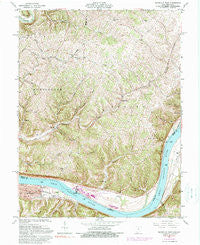 Maysville East Kentucky Historical topographic map, 1:24000 scale, 7.5 X 7.5 Minute, Year 1961