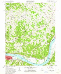 Maysville East Kentucky Historical topographic map, 1:24000 scale, 7.5 X 7.5 Minute, Year 1961