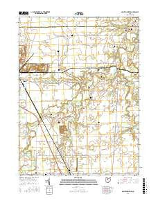 McCutchenville Ohio Current topographic map, 1:24000 scale, 7.5 X 7.5 Minute, Year 2016