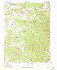 Mc Arthur Ohio Historical topographic map, 1:24000 scale, 7.5 X 7.5 Minute, Year 1961
