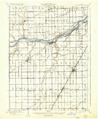 Mc Clure Ohio Historical topographic map, 1:62500 scale, 15 X 15 Minute, Year 1909