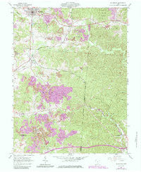 Mcarthur Ohio Historical topographic map, 1:24000 scale, 7.5 X 7.5 Minute, Year 1961