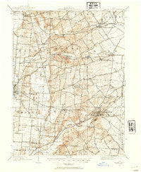 Mechanicsburg Ohio Historical topographic map, 1:62500 scale, 15 X 15 Minute, Year 1914