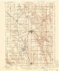 Medina Ohio Historical topographic map, 1:62500 scale, 15 X 15 Minute, Year 1906