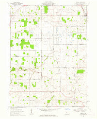 Meeker Ohio Historical topographic map, 1:24000 scale, 7.5 X 7.5 Minute, Year 1961