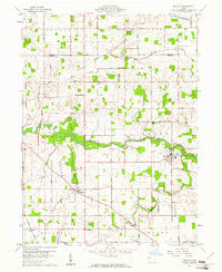 Mendon Ohio Historical topographic map, 1:24000 scale, 7.5 X 7.5 Minute, Year 1960
