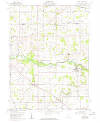 Mendon Ohio Historical topographic map, 1:24000 scale, 7.5 X 7.5 Minute, Year 1960