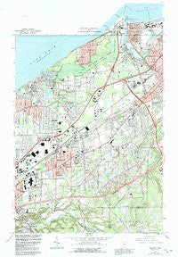 Mentor Ohio Historical topographic map, 1:24000 scale, 7.5 X 7.5 Minute, Year 1963