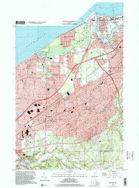 Mentor Ohio Historical topographic map, 1:24000 scale, 7.5 X 7.5 Minute, Year 1994