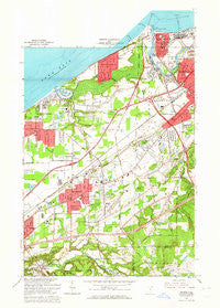 Mentor Ohio Historical topographic map, 1:24000 scale, 7.5 X 7.5 Minute, Year 1963