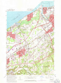 Mentor Ohio Historical topographic map, 1:24000 scale, 7.5 X 7.5 Minute, Year 1963