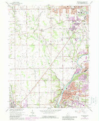 Miamisburg Ohio Historical topographic map, 1:24000 scale, 7.5 X 7.5 Minute, Year 1965