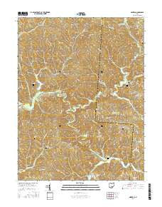 Mineral Ohio Current topographic map, 1:24000 scale, 7.5 X 7.5 Minute, Year 2016