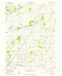 Monnett Ohio Historical topographic map, 1:24000 scale, 7.5 X 7.5 Minute, Year 1961