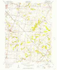 Monroe Ohio Historical topographic map, 1:24000 scale, 7.5 X 7.5 Minute, Year 1955