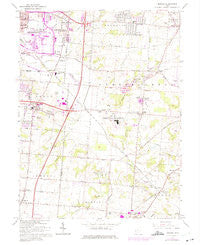 Monroe Ohio Historical topographic map, 1:24000 scale, 7.5 X 7.5 Minute, Year 1965