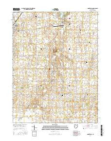 Montezuma Ohio Current topographic map, 1:24000 scale, 7.5 X 7.5 Minute, Year 2016