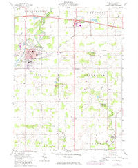 Montpelier Ohio Historical topographic map, 1:24000 scale, 7.5 X 7.5 Minute, Year 1961