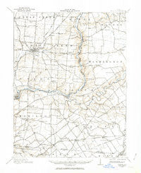 Morrow Ohio Historical topographic map, 1:62500 scale, 15 X 15 Minute, Year 1914