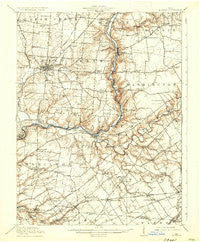 Morrow Ohio Historical topographic map, 1:62500 scale, 15 X 15 Minute, Year 1916