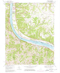 Moscow Ohio Historical topographic map, 1:24000 scale, 7.5 X 7.5 Minute, Year 1968