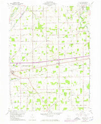 Moulton Ohio Historical topographic map, 1:24000 scale, 7.5 X 7.5 Minute, Year 1960