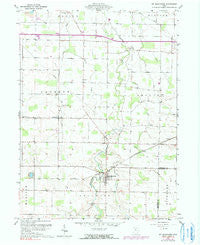 Mt Blanchard Ohio Historical topographic map, 1:24000 scale, 7.5 X 7.5 Minute, Year 1960