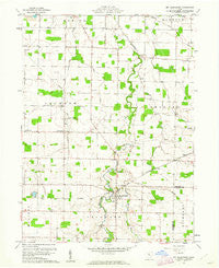 Mt Blanchard Ohio Historical topographic map, 1:24000 scale, 7.5 X 7.5 Minute, Year 1960