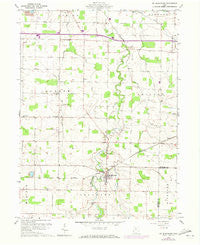 Mt Blanchard Ohio Historical topographic map, 1:24000 scale, 7.5 X 7.5 Minute, Year 1960