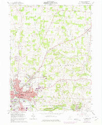 Mt Vernon Ohio Historical topographic map, 1:24000 scale, 7.5 X 7.5 Minute, Year 1961