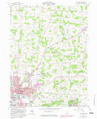 Mt Vernon Ohio Historical topographic map, 1:24000 scale, 7.5 X 7.5 Minute, Year 1961