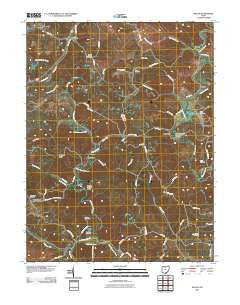 Mulga Ohio Historical topographic map, 1:24000 scale, 7.5 X 7.5 Minute, Year 2010