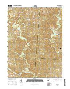 Mulga Ohio Current topographic map, 1:24000 scale, 7.5 X 7.5 Minute, Year 2016