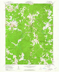Mulga Ohio Historical topographic map, 1:24000 scale, 7.5 X 7.5 Minute, Year 1961